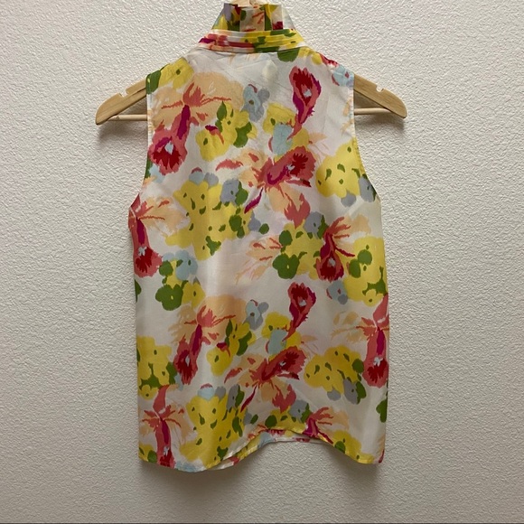 J. Crew Factory Waterfall Ruffle Blouse Size 2 - Picture 5 of 5